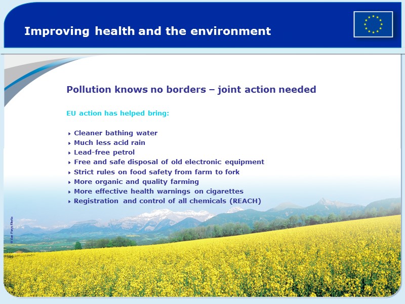 Improving health and the environment Pollution knows no borders – joint action needed 